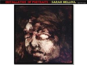 Installation of portraits – Sarah Melloul.