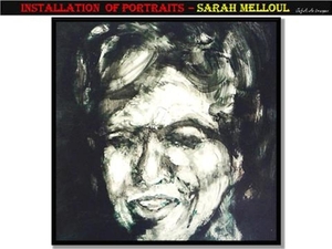 Installation of portraits – Sarah Melloul.