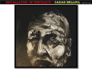 Installation of portraits – Sarah Melloul.