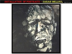 Installation of portraits – Sarah Melloul.