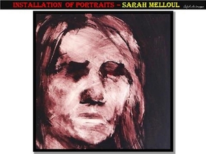 Installation of portraits – Sarah Melloul.