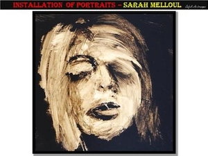 Installation of portraits – Sarah Melloul.