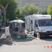 Onze plaats op de camping 