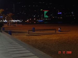 28a3 21 dec 08 zicht op het strand van Benidorm