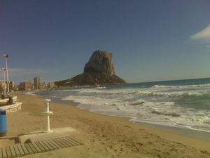 40 7 feb 09 het strand van Calpe