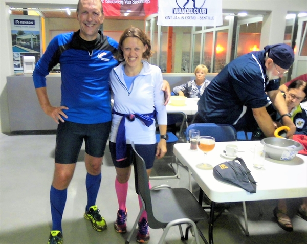 Filip en Conny liepen de 17 km en vonden het aangenaam...