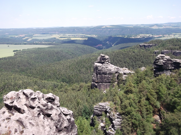 uitzicht  dag 3 van op de Papststein