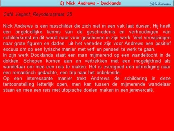 2) Nick Andrews – Docklands.