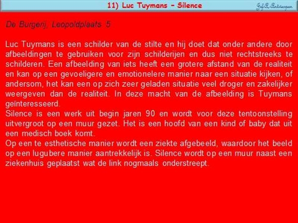 11) Luc Tuymans – Silence