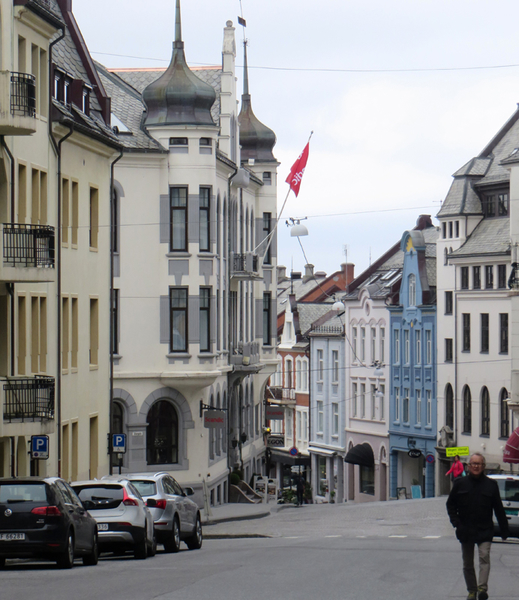 Winkelstraat in Alesund