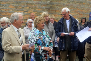 Samen het hatikva zingen (foto GJG)