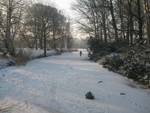 Vordenstein in de sneeuw.