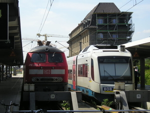 218 223-6 + VT108 Hbf Munchen 25-07-2008