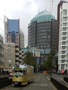 Tourist Tram 1193 bij Kalvermarkt Den Haag.