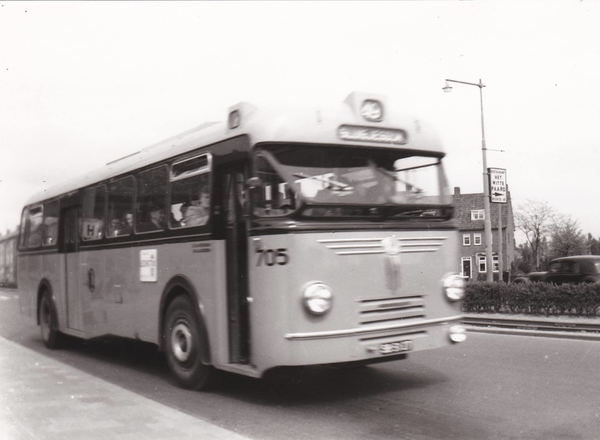 705, lijn 49, Groene Hilledijk, 1957