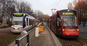 Tramlijn 9 kapotte bovenleiding 8 december 2016