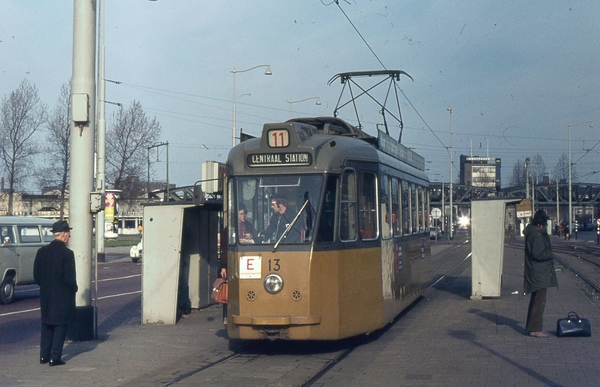 13, uitruk lijn 11, Pompenburg, 13-3-1973 R. van der Meer