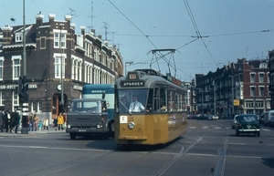 15, lijn 11, 1e Middellandstraat, 24-4-1973 (dia R. van der Meer)