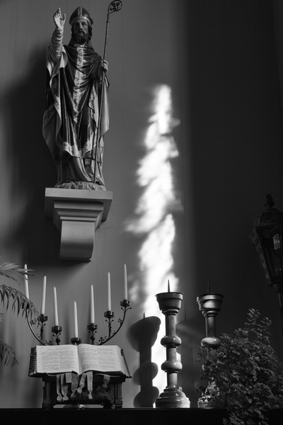 lichtstraal door venster