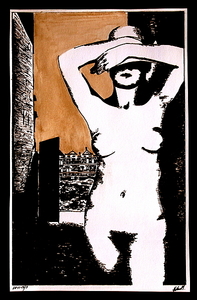 Naakt 47 - pentekening