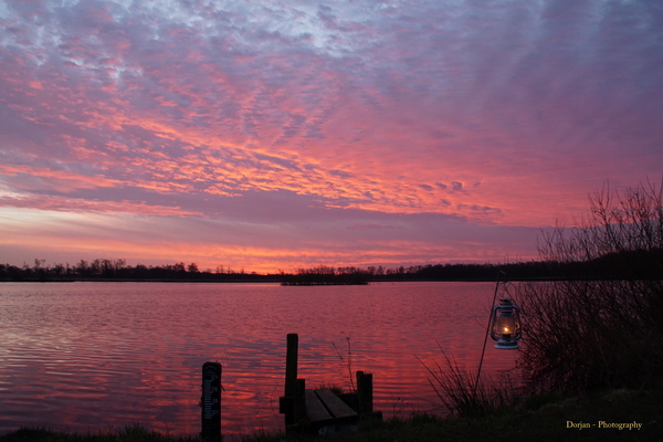 Blauw uurtje voor zonsopkomst Mariapeel