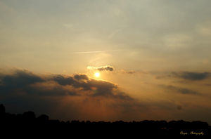 Zonsondergang Heide bij Venray