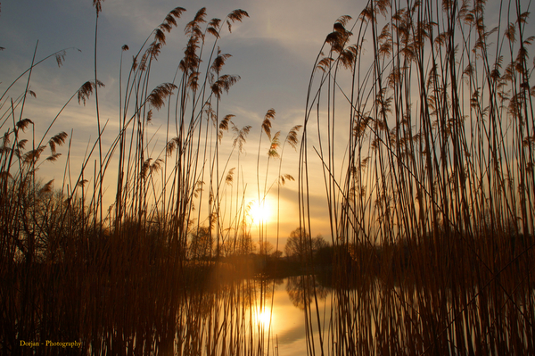 Zonsondergang Leunen