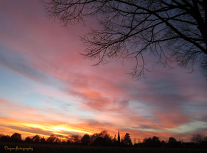 Zonsondergang Leunen