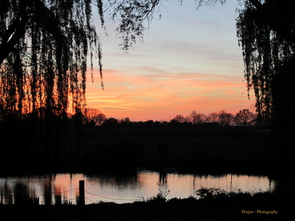 Zonsondergang Heide bij Venray