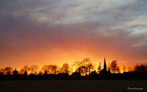 Zonsondergang Leunen