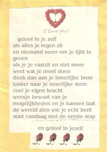 gedicht gelloof in je zelf
