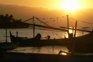 Zonsondergang in Bali