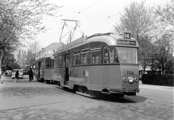106, lijn 14, Burg le Fèvre de Montignylaan, 2-4-1951 (W. van So