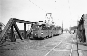 110, lijn 3, Varkenoordsebrug, 15-4-1958 (E.J. Bouwman)