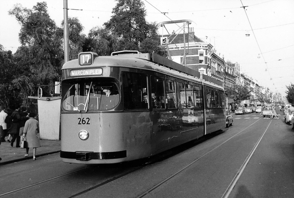 262, lijn 17, Nieuwe Binnenweg, 3-10-1965 (fot H. van Meel)