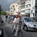 Samen met opvolgster op tandem naar school