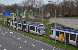 Kop 4066 - staart 4019 botsing bij de Vliettunnel 06-12-2017