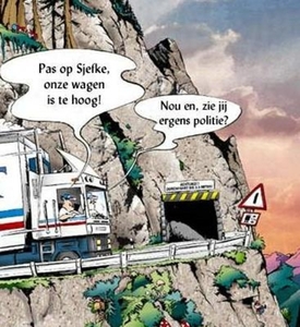 onze wagen is te hoog