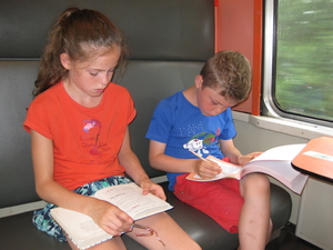 24) Op de trein naar Antwerpen op 16 juli