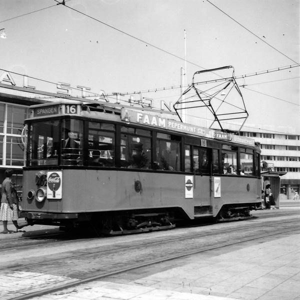 402, lijn 16, Stationsplein, 1959