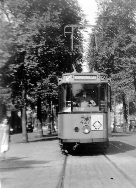 427, lijn 12, Oranjeboomstraat, 1949 (W. van Sorge)