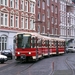 Een tram in Haagse kleuren nummerloos