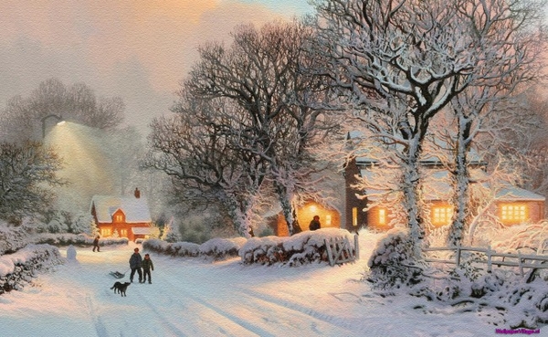 village-in-winter-painting_269471855