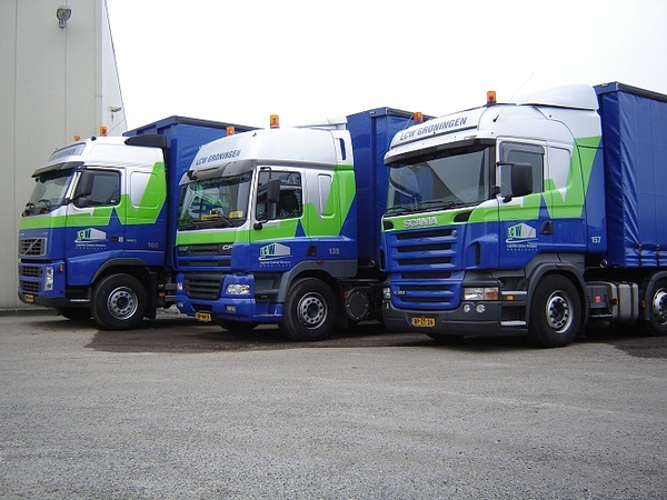 v.l.n.r. Volvo, Daf, Scania