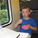 15) Kiwi eten op de trein naar Eppegem