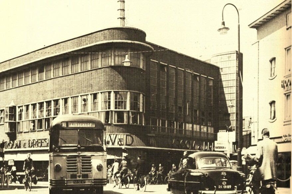 Het oude V&D pand in Enschede in het oude centrum.