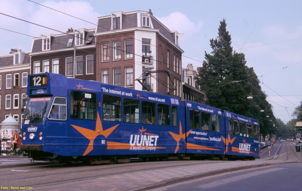Uunet internet, GVB 799, Lijn 12, Ceintuurbaan, 30 juli 2000.