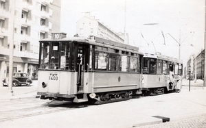 1403, lijn 10, Goudsesingel, 1956 (Coll. Stichting RoMeO