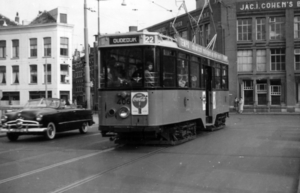 406, lijn 22, Zaagmolenbrug, 29-4-1957 (J. Oerlemans)