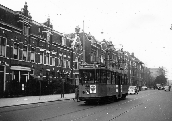 485, lijn 22, Walenburgerweg, 18-11-1956 (H. Kaper)